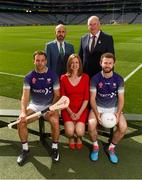 13 August 2018; Attendees at the launch of the 23rd Asian Gaelic Games at sponsored by Irish international fintech company Fexco are, back row from left, Joe Trolan, Chairperson of the Asian County Board, and Uachtarán Chumann Lúthchleas Gael John Horan. Front row, former Galway hurler David Collins, Ruth McCarthy, Fexco CEO of Corporate Payments, and Dublin footballer Jack McCaffrey. The 2018 Fexco Asian Gaelic Games will take place on November 17th and 18th in Bangkok, Thailand. Featuring 65 teams from 20 clubs from across 18 countries in Asia, the Fexco Asian Gaelic Games will see more than 800 Irish and non-Irish GAA players come together to battle it out in over 200 fixtures. Croke Park in Dublin. Photo by Piaras Ó Mídheach/Sportsfile
