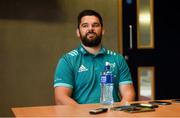 13 August 2018; Kevin O'Byrne during a Munster Rugby press conference at the University of Limerick in Limerick. Photo by Diarmuid Greene/Sportsfile