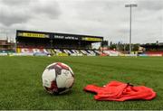 13 August 2018; A general view of a match ball prior to the UEFA Women’s Champions League Qualifier match between Linfield and Wexford Youths at Seaview in Belfast, Antrim. Photo by Oliver McVeigh/Sportsfile