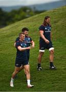 13 August 2018; Stephen Fitzgerald, Ciaran Parker, and Arno Botha make their way out for Munster Rugby squad training at the University of Limerick in Limerick. Photo by Diarmuid Greene/Sportsfile