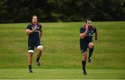 13 August 2018; Arno Botha and James Cronin during Munster Rugby squad training at the University of Limerick in Limerick. Photo by Diarmuid Greene/Sportsfile