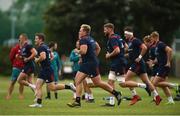 13 August 2018; Munster players including Neil Cronin, Keynan Knox, Darren O'Shea, Shane Daly, and Matt More during Munster Rugby squad training at the University of Limerick in Limerick. Photo by Diarmuid Greene/Sportsfile