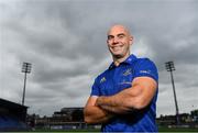 13 August 2018; Contact skills coach Hugh Hogan poses for a portrait during An Evening With The Leinster Rugby Coaching Team at Energia Park in Donnybrook, Dublin. Photo by Ramsey Cardy/Sportsfile