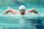 14 August 2018; Omer Onur Inci of Turkey competes in Heat 1 of the Men's 200m Individual Medley SM6 during day two of the World Para Swimming Allianz European Championships at the Sport Ireland National Aquatic Centre in Blanchardstown, Dublin. Photo by Seb Daly/Sportsfile
