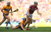 28 July 2018; Shane Cooney of Galway in action against Jamie Shanahan of Clare during the GAA Hurling All-Ireland Senior Championship semi-final match between Galway and Clare at Croke Park in Dublin. Photo by David Fitzgerald/Sportsfile