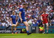 12 August 2018; Conor McManus of Monaghan kicks a free during the GAA Football All-Ireland Senior Championship semi-final match between Monaghan and Tyrone at Croke Park in Dublin. Photo by Ray McManus/Sportsfile