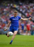 12 August 2018; Conor McManus of Monaghan kicks a free during the GAA Football All-Ireland Senior Championship semi-final match between Monaghan and Tyrone at Croke Park in Dublin. Photo by Ray McManus/Sportsfile