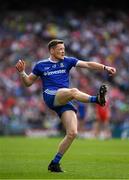 12 August 2018; Conor McManus of Monaghan kicks a free during the GAA Football All-Ireland Senior Championship semi-final match between Monaghan and Tyrone at Croke Park in Dublin. Photo by Ray McManus/Sportsfile