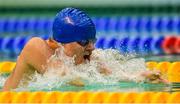 15 August 2018; Levgenii Bogodakio of Ukraine competes in the heats of the Men's 100m Breaststroke SB6 event during day three of the World Para Swimming Allianz European Championships at the Sport Ireland National Aquatic Centre in Blanchardstown, Dublin. Photo by Seb Daly/Sportsfile