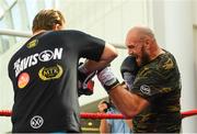 15 August 2018; Tyson Fury during the public workouts at the Castlecourt Shopping Centre in Belfast. Photo by Ramsey Cardy/Sportsfile