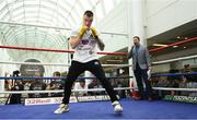 15 August 2018; Steven Donnelly during the public workouts at the Castlecourt Shopping Centre in Belfast. Photo by Ramsey Cardy/Sportsfile
