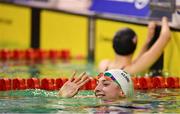 15 August 2018; Ellen Keane of Ireland after competing in the Women's 100m Butterfly S9 final event during day three of the World Para Swimming Allianz European Championships at the Sport Ireland National Aquatic Centre in Blanchardstown, Dublin. Photo by Seb Daly/Sportsfile