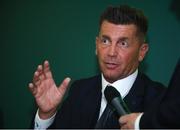 15 August 2018; Republic of Ireland women's manager Colin Bell speaking during the UEFA Pro Licence Graduation at the Rochestown Park Hotel in Rochestown Rd, Douglas, Co. Cork Photo by Eóin Noonan/Sportsfile