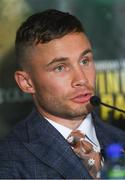 16 August 2018; Carl Frampton during a Windsor Park Boxing press conference at Windsor Park in Belfast. Photo by Ramsey Cardy/Sportsfile