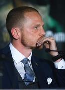 16 August 2018; Luke Jackson during a Windsor Park Boxing press conference at Windsor Park in Belfast. Photo by Ramsey Cardy/Sportsfile