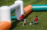 16 August 2018; Participants during the FAI Festival of Football Fun Day at UCC Mardyke Arena in Cork.  Photo by Stephen McCarthy/Sportsfile