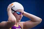 16 August 2018; Ailbhe Kelly of Ireland prior to competing in the finals of the Women's 100m Backtroke S8 event during day four of the World Para Swimming Allianz European Championships at the Sport Ireland National Aquatic Centre in Blanchardstown, Dublin. Photo by David Fitzgerald/Sportsfile