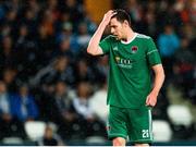 16 August 2018; Garry Buckley of Cork City reacts during the UEFA Europa League 3rd Qualifying Round Second Leg match between Rosenborg and Cork City at Lerkendal Stadion in Trondheim, Norway. Photo by Jon Olav Nesvold/Sportsfile