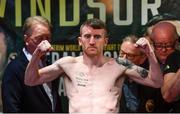 17 August 2018; Paddy Barnes ahead of his World Boxing Council World Flyweight Title bout with Cristofer Rosales during the Windsor Park boxing weigh ins at Belfast City Hall in Belfast. Photo by Ramsey Cardy/Sportsfile