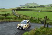 17 August 2018; Josh Moffett and Andy Hayes in their Ford Fiesta R5 during SS2 Torr Head, Round 5 of the Irish Tarmac Rally Championships in the 2018 John Mulholland Motors Ulster Rally at Cushendun in Co Antrim. Photo by Philip Fitzpatrick/Sportsfile