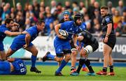 17 August 2018; Scott Fardy of Leinster makes a break during the Bank of Ireland Pre-season Friendly match between Leinster and Newcastle Falcons at Energia Park in Dublin. Photo by Brendan Moran/Sportsfile
