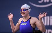 17 August 2018; Ailbhe Kelly of Ireland before the final of the Women's 100m Freestyle S8 event during day five of the World Para Swimming Allianz European Championships at the Sport Ireland National Aquatic Centre in Blanchardstown, Dublin. Photo by David Fitzgerald/Sportsfile