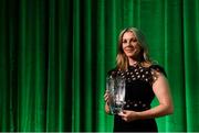 17 August 2018; Journalist Marie Crowe with her award for Best Feature during the FAI Communications Awards at the Rochestown Park Hotel in Cork. Photo by Stephen McCarthy/Sportsfile