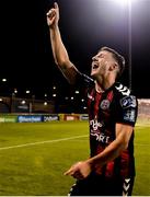 17 August 2018; Keith Buckley of Bohemians celebrates following his side's victory during the SSE Airtricity League Premier Division match between Shamrock Rovers and Bohemians at Tallaght Stadium in Dublin. Photo by Seb Daly/Sportsfile
