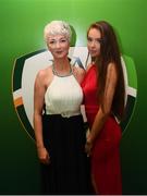 17 August 2018; Mairead and Hazel Collins, from Fern Celtic, Clare, on their arrival at the FAI Delegates Dinner & FAI Communications Awards at the Rochestown Park Hotel in Cork. Photo by Stephen McCarthy/Sportsfile