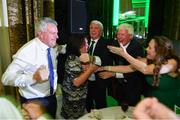 17 August 2018; Members of the Ballymackey Football Club, Tipperary, George, left, and Jennifer Haverty are congratulated after being announced the 2018 Club of the Year at the FAI Delegates Dinner & FAI Communications Awards at the Rochestown Park Hotel in Cork. Photo by Stephen McCarthy/Sportsfile