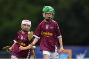 18 August 2018; Jack Farrell of Clarinbridge, Co. Galway, celebrates in the Hurling U11 event during day one of the Aldi Community Games August Festival at the University of Limerick in Limerick. Photo by Harry Murphy/Sportsfile