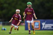 18 August 2018; Jack Farrell of Clarinbridge, Co. Galway, celebrates with Cillian Salmon of Clarinbridge, Co. Galway in the Hurling U11 event during day one of the Aldi Community Games August Festival at the University of Limerick in Limerick. Photo by Harry Murphy/Sportsfile