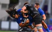 17 August 2018; Joe Tomane of Leinster is tackled by Santiago Socino, left, and Callum Chick of Newcastle Falcons during the Bank of Ireland Pre-season Friendly match between Leinster and Newcastle Falcons at Energia Park in Dublin. Photo by Ramsey Cardy/Sportsfile