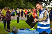 18 August 2018; Race Director Kevin Cane pictured at the Longford parkrun where Vhi hosted a special event to celebrate their partnership with parkrun Ireland. Vhi ambassador and Olympian David Gillick was on hand to lead the warm up for parkrun participants before completing the 5km free event. Parkrunners enjoyed refreshments post event at the Vhi Relaxation Area where a physiotherapist took participants through a post event stretching routine.   parkrun in partnership with Vhi support local communities in organising free, weekly, timed 5k runs every Saturday at 9.30am.To register for a parkrun near you visit www.parkrun.ie. Photo by Seb Daly/Sportsfile