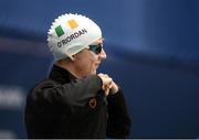 18 August 2018; Sean O'Riordan of Ireland prior to competing in the heats of the Men's 100m Freestyle S13 event during day six of the World Para Swimming Allianz European Championships at the Sport Ireland National Aquatic Centre in Blanchardstown, Dublin. Photo by David Fitzgerald/Sportsfile