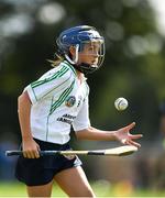 18 August 2018; Shauna Fahy of Bullaun-New Inn, Co Galway, competing in the Camogie U14 event during day one of the Aldi Community Games August Festival at the University of Limerick in Limerick. Photo by Harry Murphy/Sportsfile
