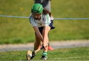 18 August 2018; Rachel Kelly of Bullaun-New Inn, Co Galway, competing in the Camogie U14 event during day one of the Aldi Community Games August Festival at the University of Limerick in Limerick. Photo by Harry Murphy/Sportsfile