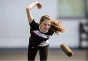 18 August 2018; Sinead Freeman of Magheracloone, Co. Monaghan, competing in the Skittles U16 event during day one of the Aldi Community Games August Festival at the University of Limerick in Limerick. Photo by Harry Murphy/Sportsfile