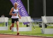 18 August 2018; Joe Gough of West Waterford A.C., M65, competing in the 800m event during the Irish Life Health National Track & Field Masters Championships at Tullamore Harriers Stadium in Offaly. Photo by Piaras Ó Mídheach/Sportsfile