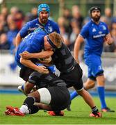 17 August 2018; James Tracy of Leinster is tackled by Connor Collett of Newcastle Falcons during the Bank of Ireland Pre-season Friendly match between Leinster and Newcastle Falcons at Energia Park in Dublin. Photo by Brendan Moran/Sportsfile
