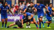 17 August 2018; Dave Kearney of Leinster is tackled by Tom Marshall of Newcastle Falcons during the Bank of Ireland Pre-season Friendly match between Leinster and Newcastle Falcons at Energia Park in Dublin. Photo by Brendan Moran/Sportsfile