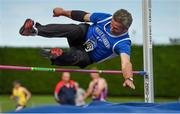 18 August 2018; Patsy O'Connor of Tralee Harriers A.C., Co Kerry, M60, competing in the High Jump event during the Irish Life Health National Track & Field Masters Championships at Tullamore Harriers Stadium in Offaly. Photo by Piaras Ó Mídheach/Sportsfile