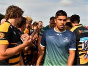 18 August 2018; Connacht captain Jarrad Butler leads his side's from the field following the Pre-season Friendly match between Connacht and Wasps at Dubarry Park in Westmeath. Photo by Seb Daly/Sportsfile