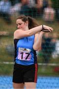 18 August 2018; Siobhan O'Hanlon of Limekiln Templemanor, Co. Dublin, competing in the Discus U16 & O14 Girls event during day one of the Aldi Community Games August Festival at the University of Limerick in Limerick. Photo by Sam Barnes/Sportsfile