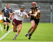 18 August 2018; Aoife Donohue of Galway in action against Grace Walsh of Kilkenny during the Liberty Insurance All-Ireland Senior Camogie Championship semi-final match between Galway and Kilkenny at Semple Stadium in Thurles, Tipperary. Photo by Matt Browne/Sportsfile