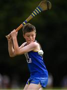 18 August 2018; Cathal Fitzsimmons of Shillelagh, Co. Wicklow competing in the Long Puck U12 event during day one of the Aldi Community Games August Festival at the University of Limerick in Limerick. Photo by Harry Murphy/Sportsfile