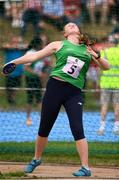 18 August 2018; Ciara Sheehy of Broadford - Drumcollogher, Co. Limerick, competing in the Discus U16 & O14 Girls  event during day one of the Aldi Community Games August Festival at the University of Limerick in Limerick. Photo by Sam Barnes/Sportsfile