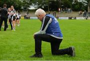 18 August 2018; Sligo manager Paddy Henry dejected after the 2018 TG4 All-Ireland Ladies Intermediate Football Championship semi-final match between Sligo and Tyrone at Fr. Tierney Park in Donegal. Photo by Oliver McVeigh/Sportsfile