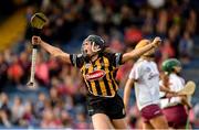 18 August 2018; Katie Power of Kilkenny celebrates after scoring a goal during the Liberty Insurance All-Ireland Senior Camogie Championship semi-final match between Galway and Kilkenny at Semple Stadium in Thurles, Tipperary. Photo by Matt Browne/Sportsfile