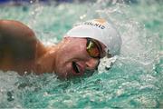 18 August 2018; Barry McClements of Ireland competing in the final of the Men's 400m Freestyle S9 event during day six of the World Para Swimming Allianz European Championships at the Sport Ireland National Aquatic Centre in Blanchardstown, Dublin. Photo by David Fitzgerald/Sportsfile
